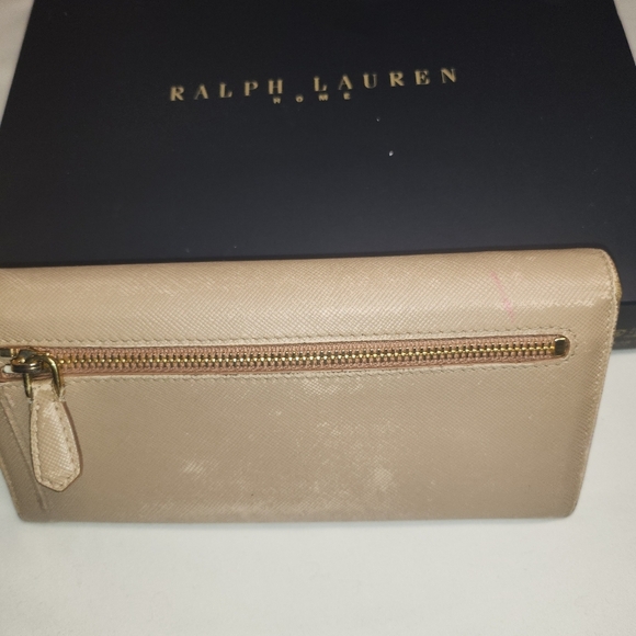 PRADA Grey Saffiano Leather Tessuto Bifold Long Wallet - Picture 8 of 16